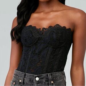 Rococo Sand Paris Black Bustier Corset Top - Brand New